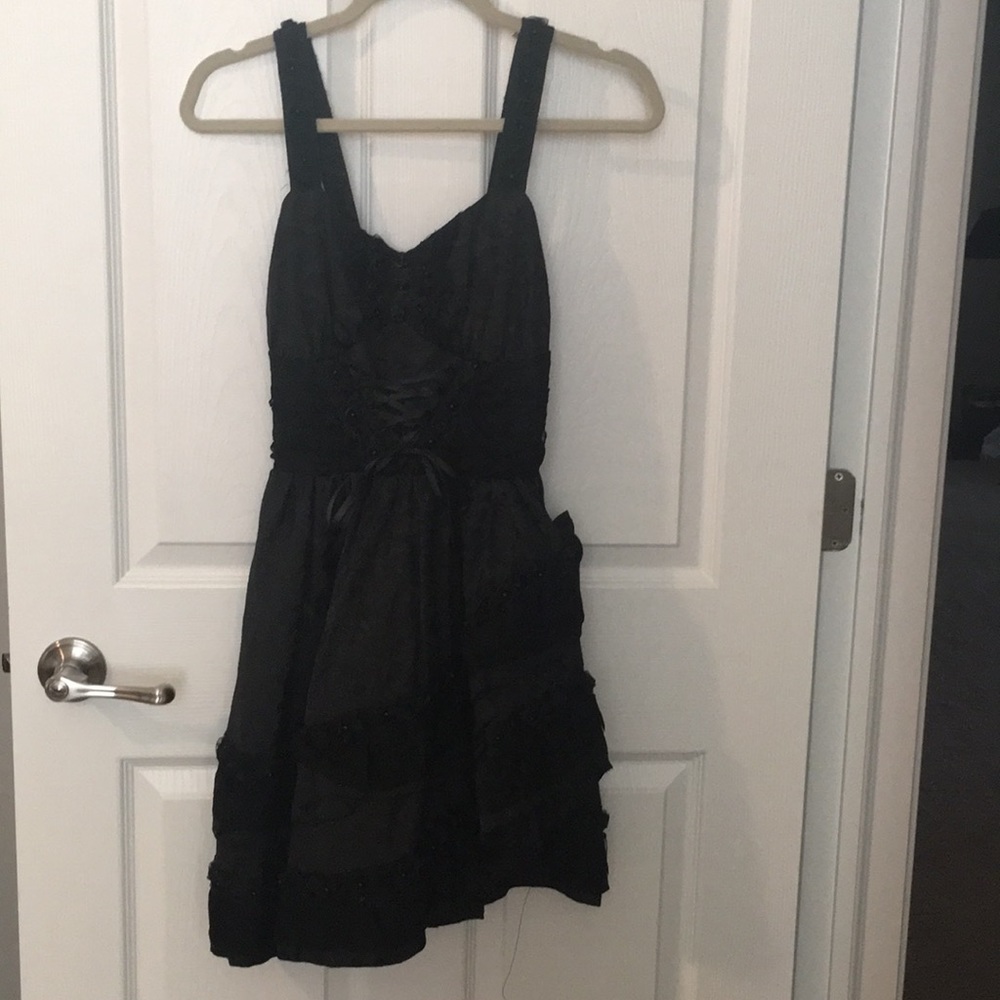 Black Burlesque type dress.